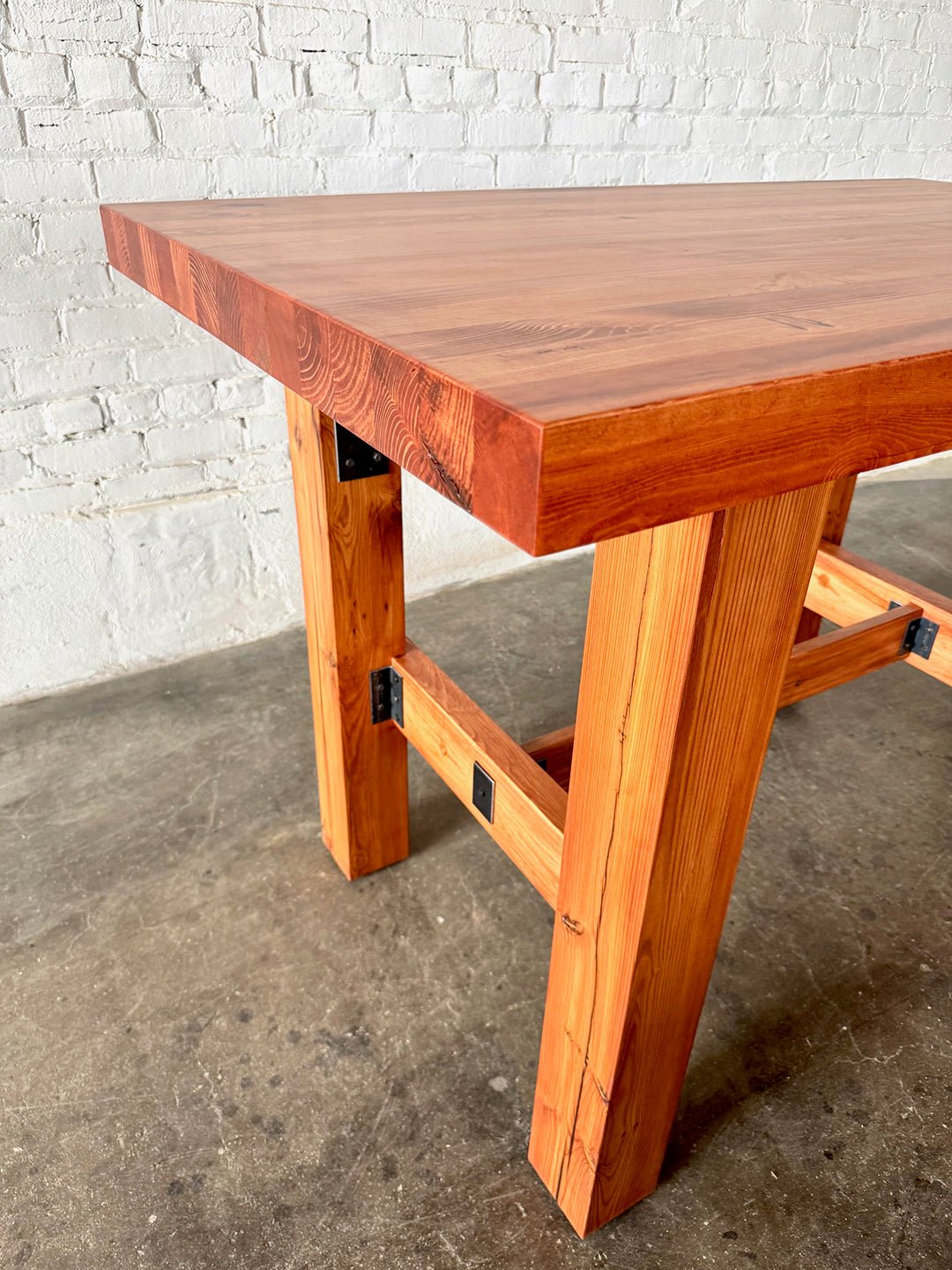 Ambassador High Top Dining Table - Cherry Stain Finish