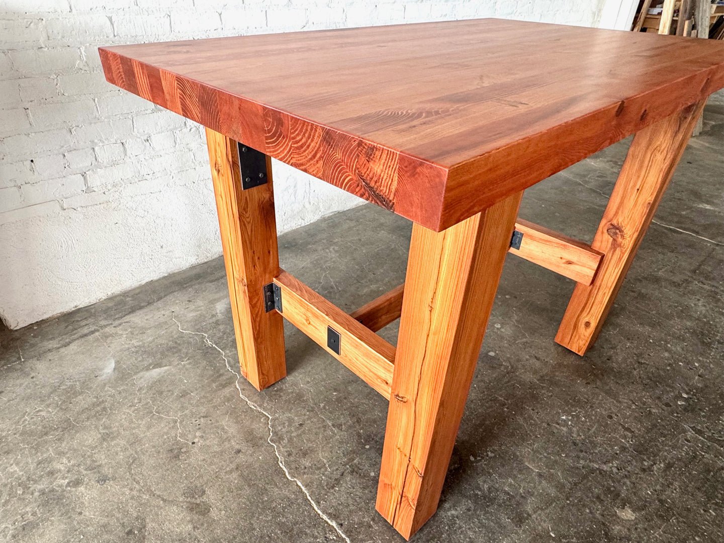 Ambassador High Top Dining Table - Cherry Stain Finish