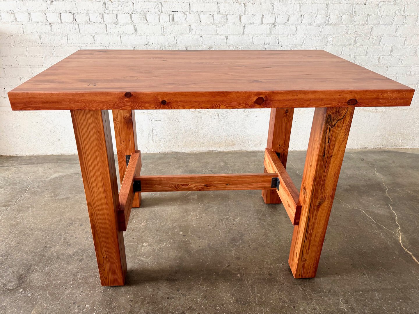 Ambassador High Top Dining Table - Cherry Stain Finish
