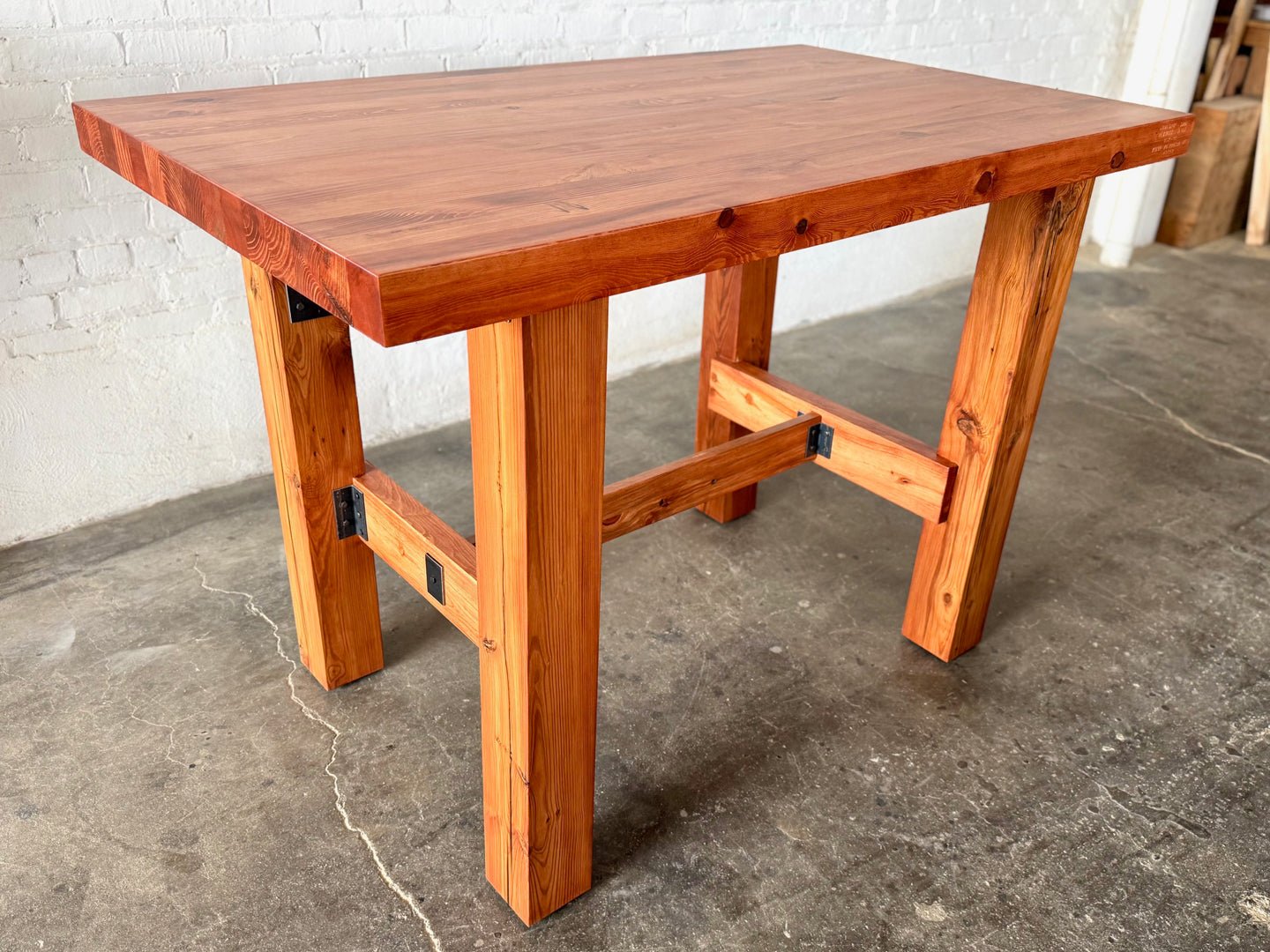 Ambassador High Top Dining Table - Cherry Stain Finish
