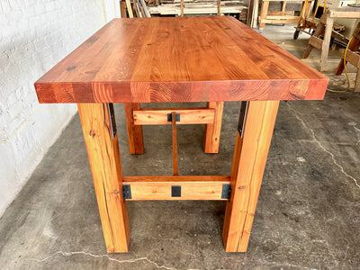 Ambassador High Top Dining Table - Cherry Stain Finish