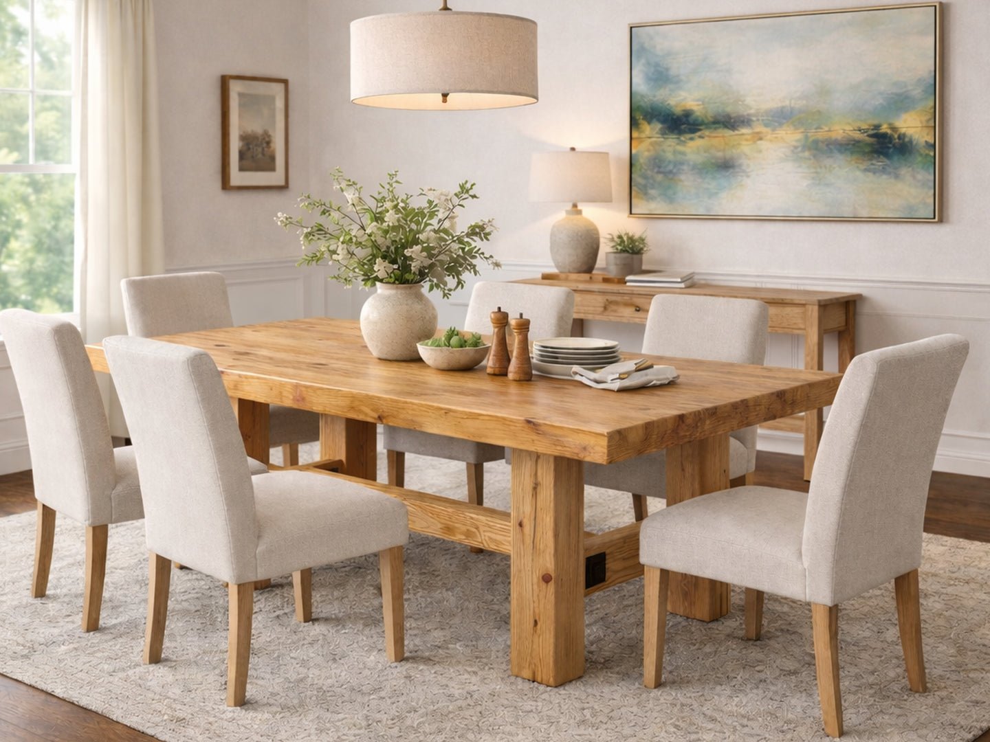 Ambassador Dining Table - Natural Finish