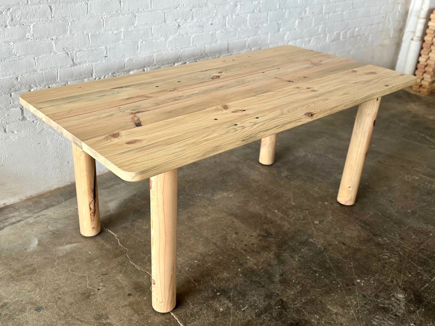 Ellis Reclaimed Wood Dining Table - Natural Finish