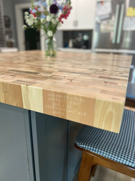 End Grain Butcher Block Countertop