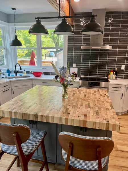 End Grain Butcher Block Countertop