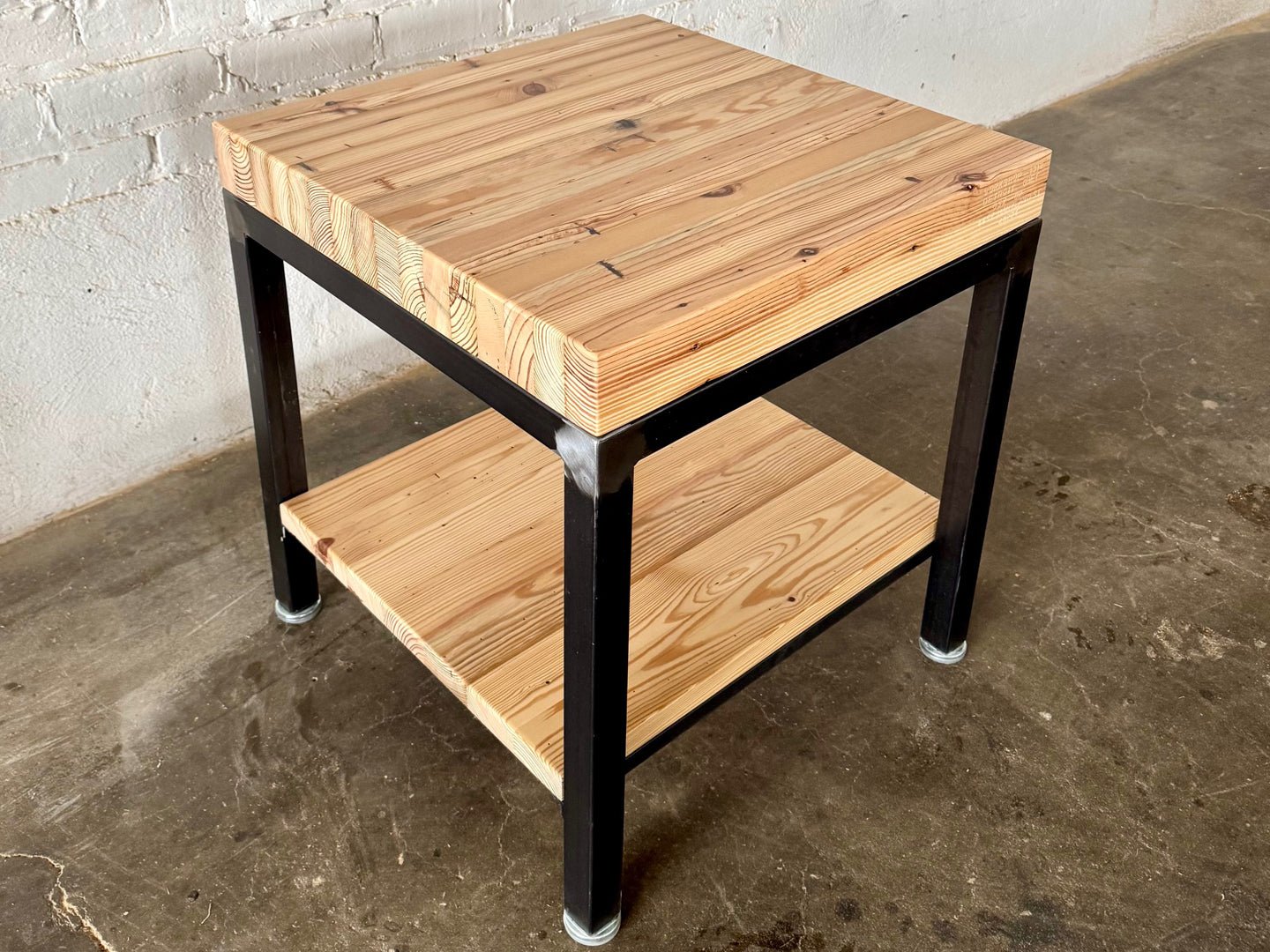 Grand Boulevard Reclaimed Wood - Square End Table - Natural Finish