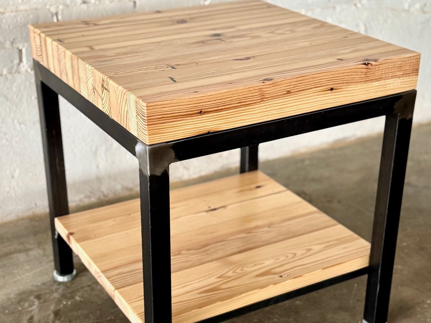 Grand Boulevard Reclaimed Wood - Square End Table - Natural Finish