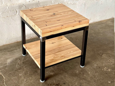 Grand Boulevard Reclaimed Wood - Square End Table - Natural Finish