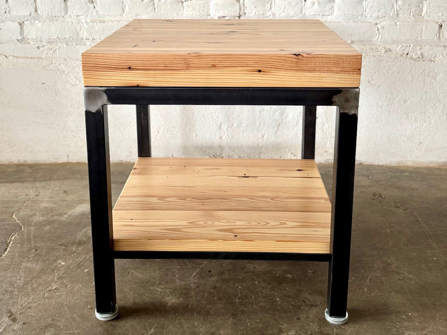 Grand Boulevard Reclaimed Wood - Square End Table - Natural Finish