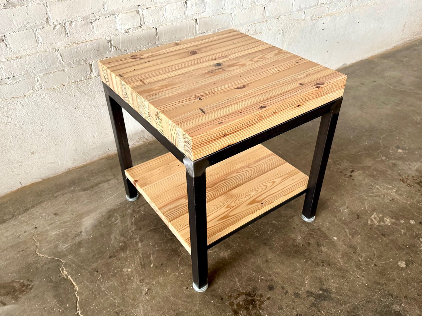 Grand Boulevard Reclaimed Wood - Square End Table - Natural Finish
