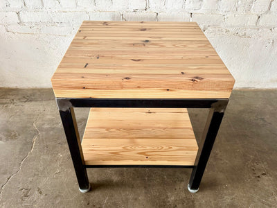 Grand Boulevard Reclaimed Wood - Square End Table - Natural Finish