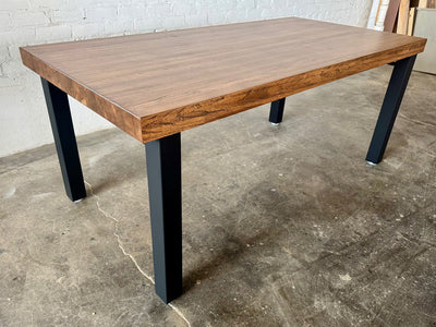 High Street Dining Table - Oak - Walnut Stain Finish