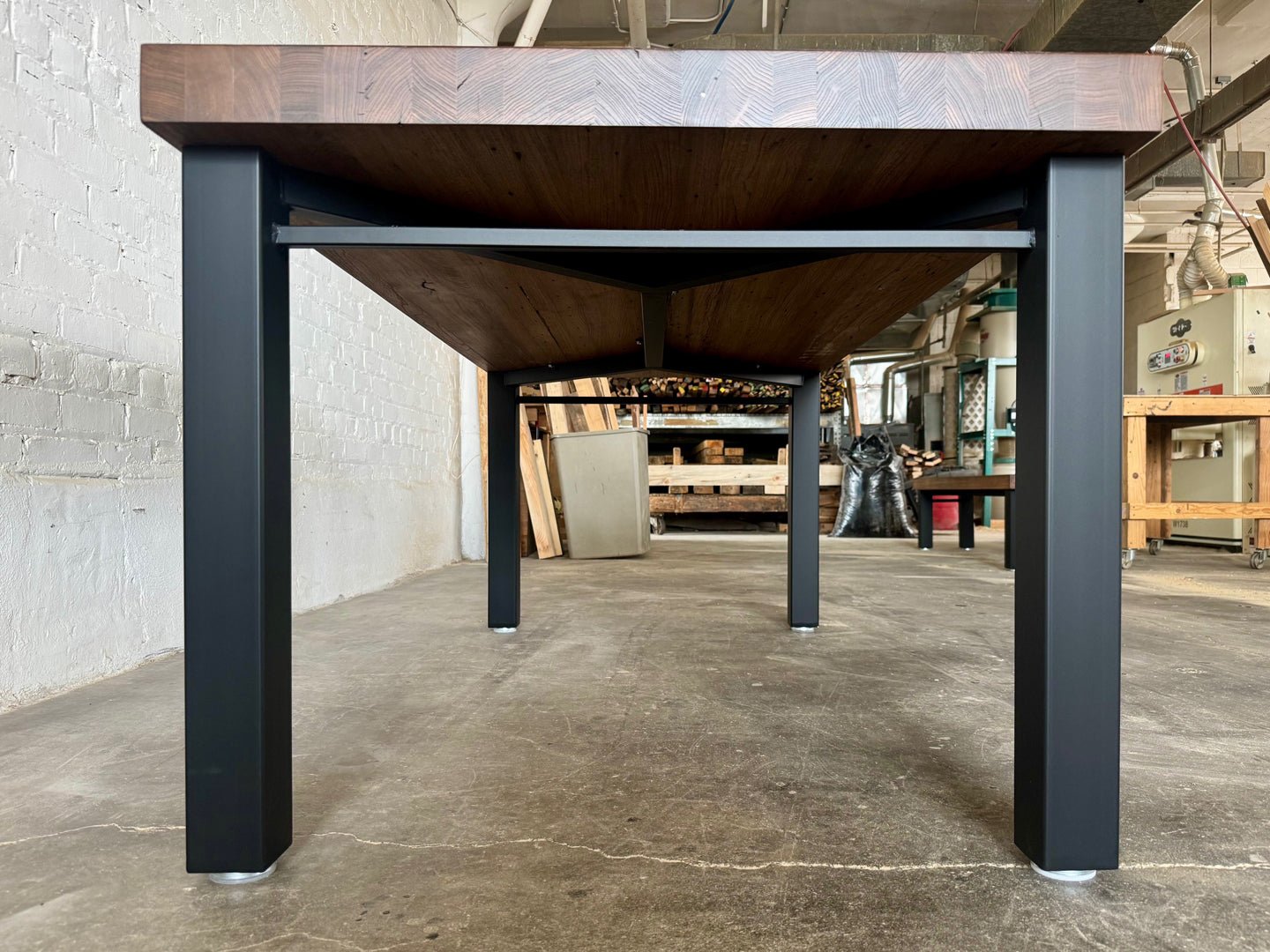 High Street Dining Table - Oak - Walnut Stain Finish