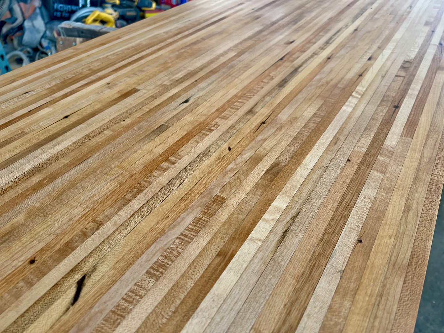 Reclaimed Maple Edge Grain Wood Butcher Block Countertop