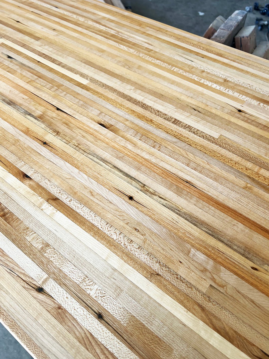 Maple Countertops Reclaimed Maple Edge Grain Wood Butcher Block Countertop - WORKSHOP