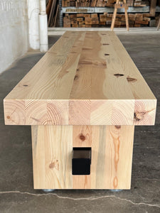 Commonwealth Reclaimed Wood Bench - Natural Finish