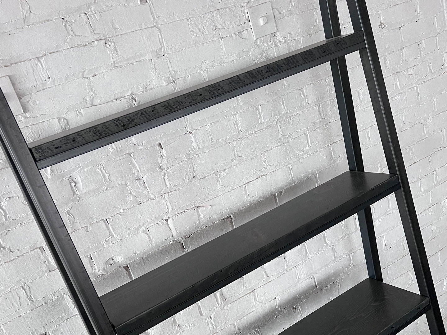 Dexter Reclaimed Wood Ladder Bookcase XL
