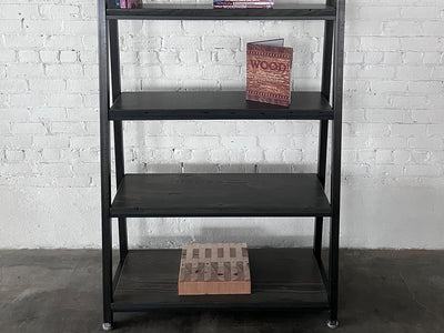 Dexter Reclaimed Wood Ladder Bookcase XL