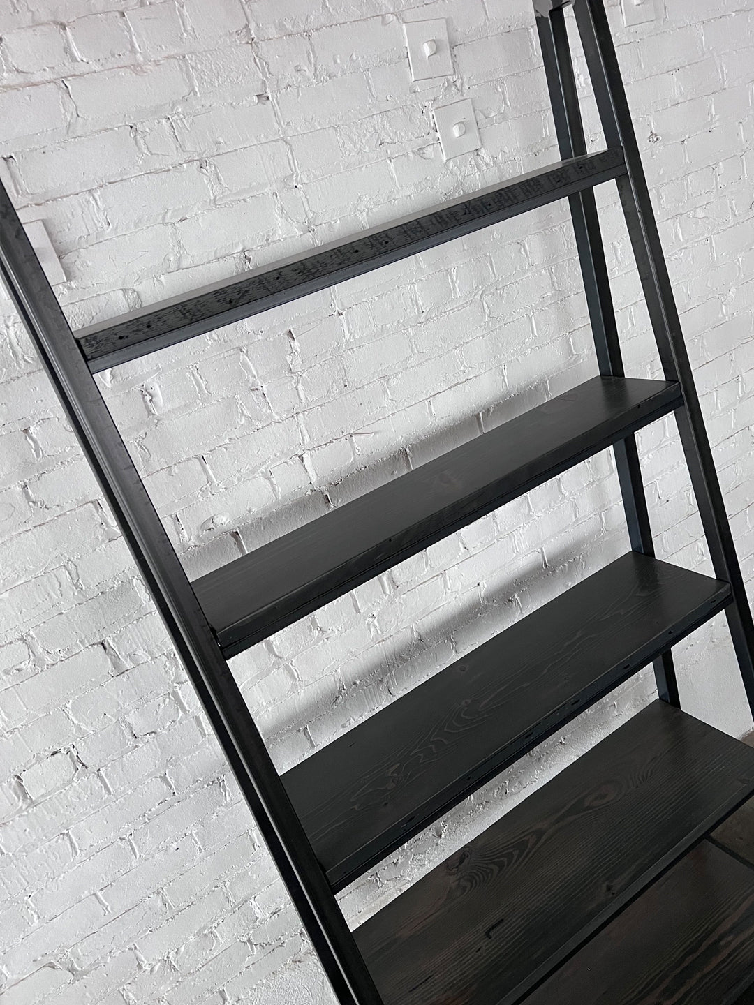 Dexter Reclaimed Wood Ladder Bookcase XL