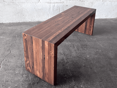 Eliot Reclaimed Wood Bench | Modern Industrial Bench | Workshop Detroit - WORKSHOP