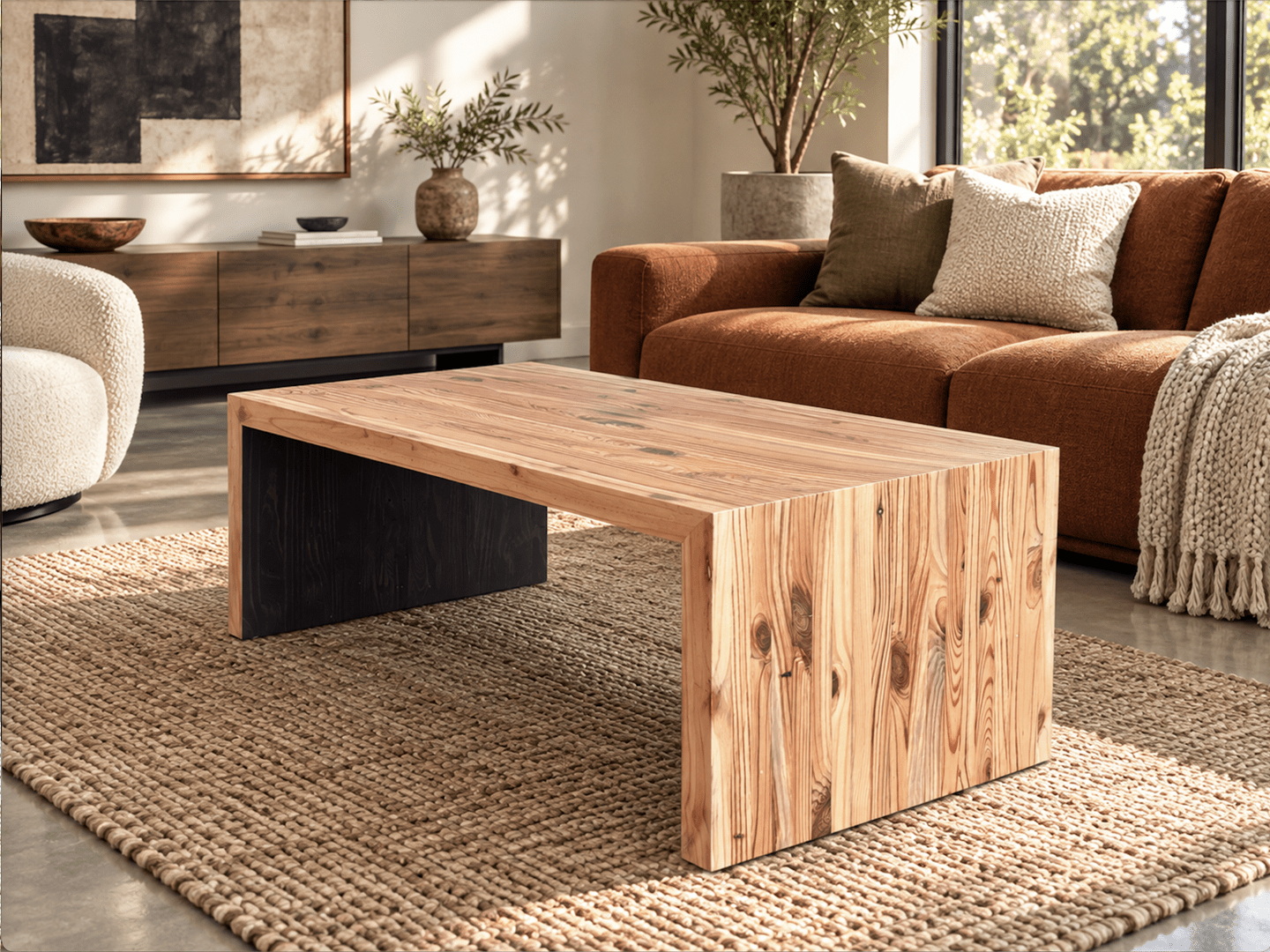 Eliot Reclaimed Wood Coffee Table | Modern Industrial Coffee Table | Workshop Detroit - WORKSHOP