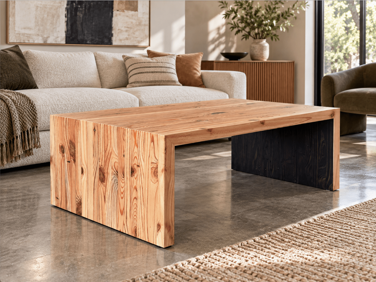 Eliot Reclaimed Wood Coffee Table | Modern Industrial Coffee Table | Workshop Detroit - WORKSHOP