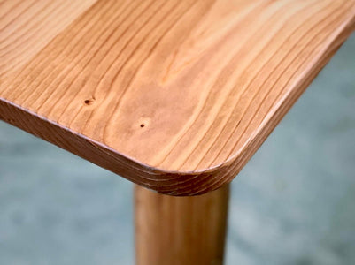 Ellis Reclaimed Wood Dining Table - Cherry Stain Finish