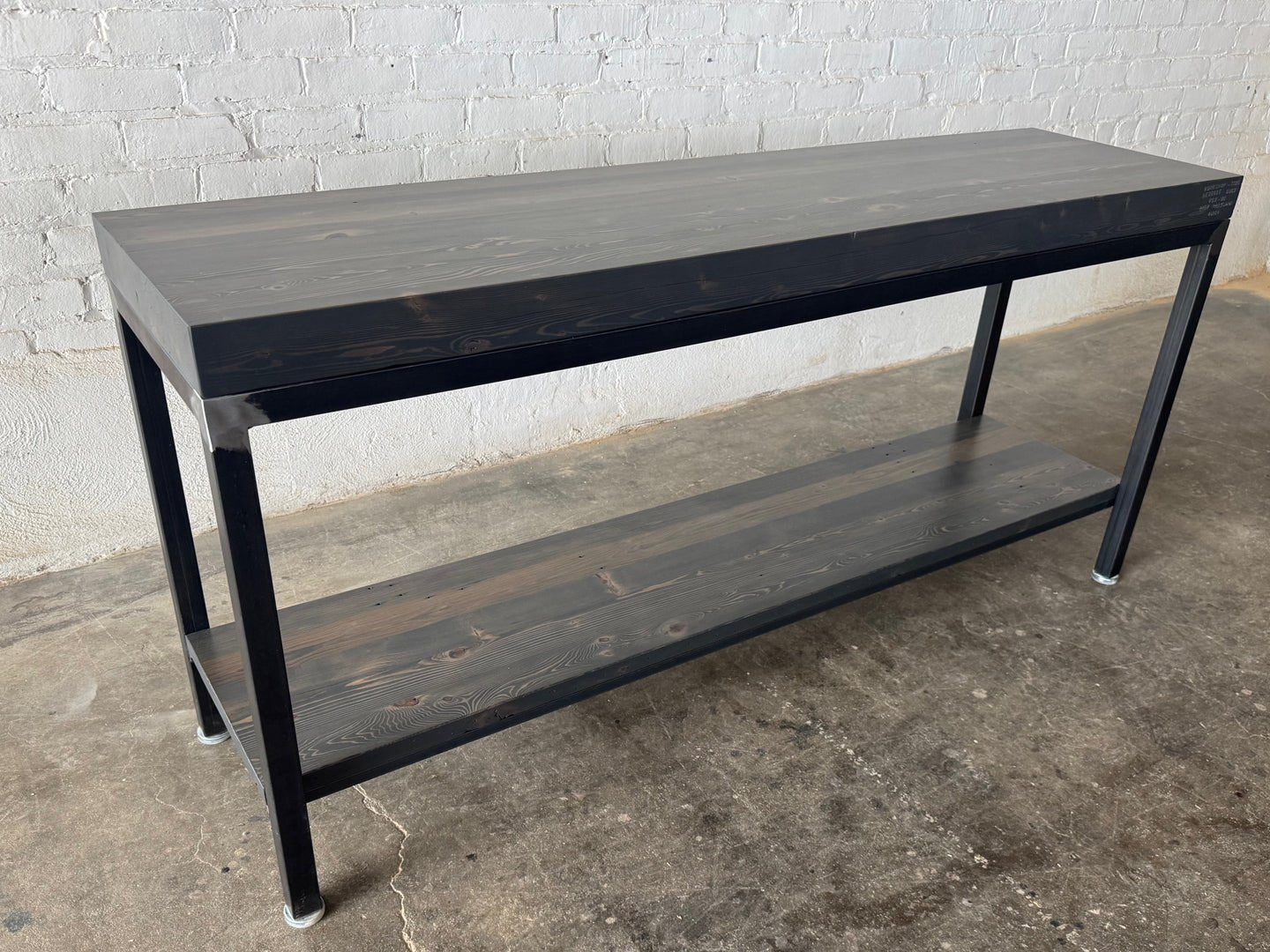 Grand Boulevard Reclaimed Wood Console XL w/ Shelf - Briarsmoke Finish