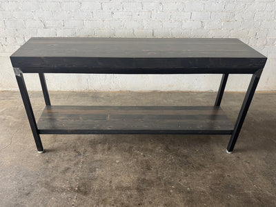 Grand Boulevard Reclaimed Wood Console XL w/ Shelf - Briarsmoke Finish