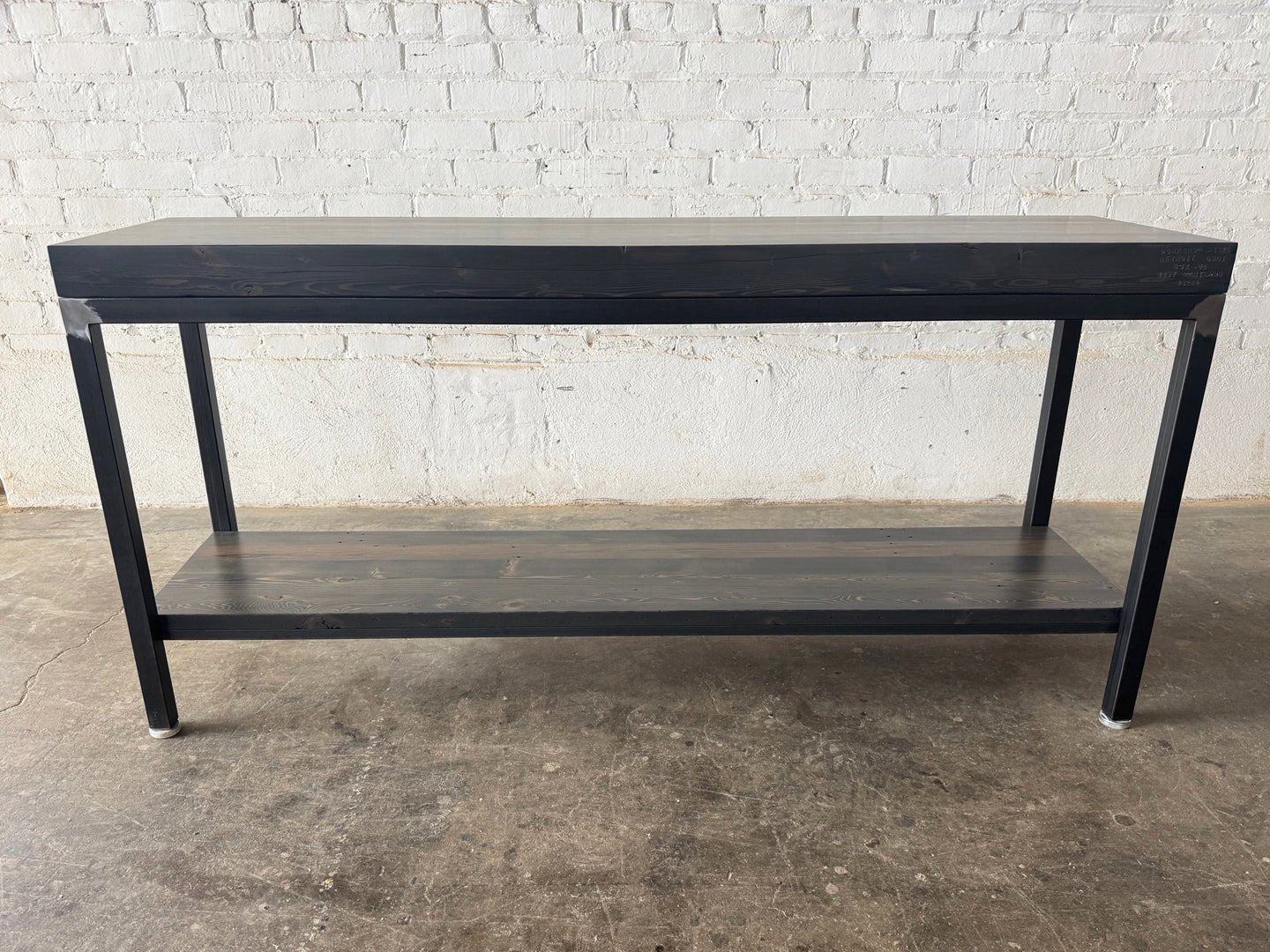 Grand Boulevard Reclaimed Wood Console XL w/ Shelf - Briarsmoke Finish