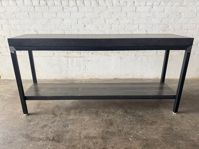 Grand Boulevard Reclaimed Wood Console XL w/ Shelf - Briarsmoke Finish