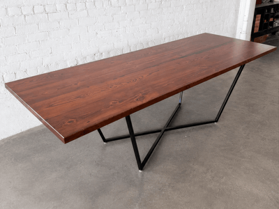 Strata Dining Table - Walnut Stain Finish