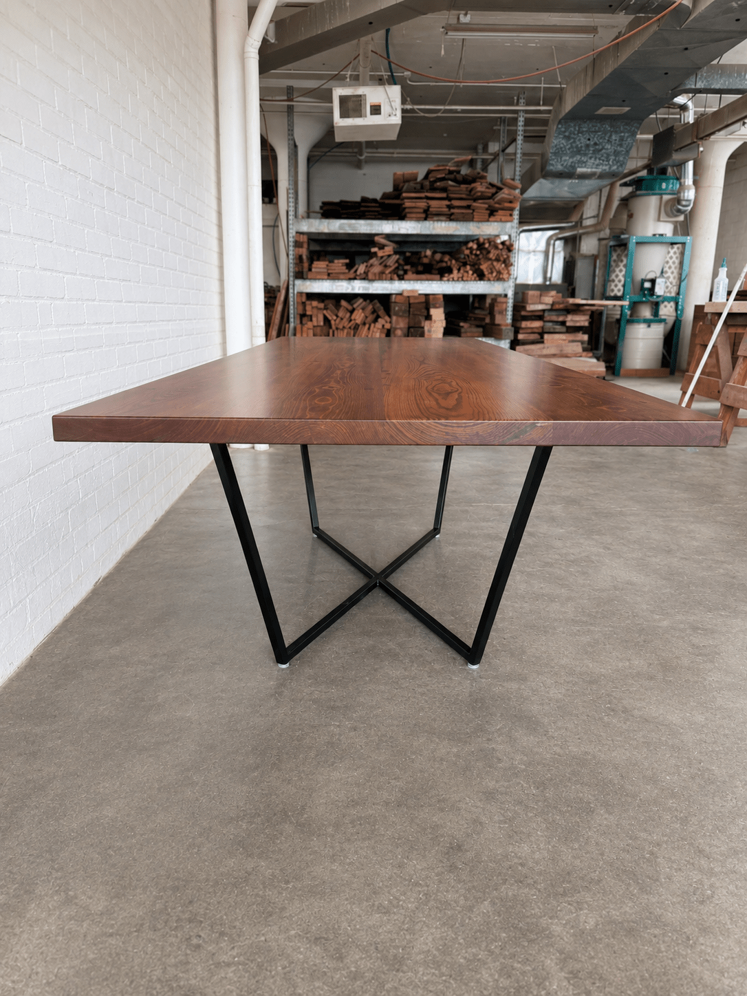 Strata Dining Table - Walnut Stain Finish