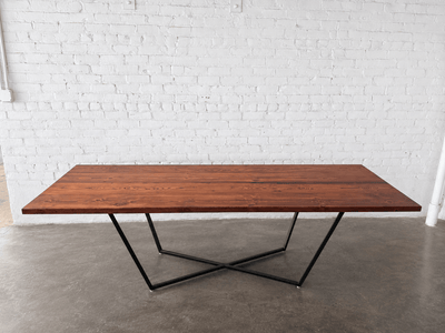 Strata Dining Table - Walnut Stain Finish