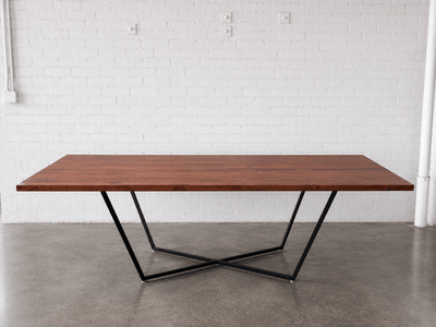 Strata Dining Table - Walnut Stain Finish