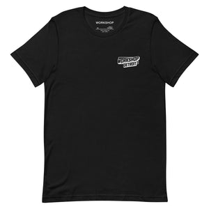 Workshop Detroit Modern Slant Logo Unisex T-shirt - Black