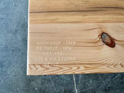 Urban Farmhouse Dining Table and Bench Set - Natural Finish