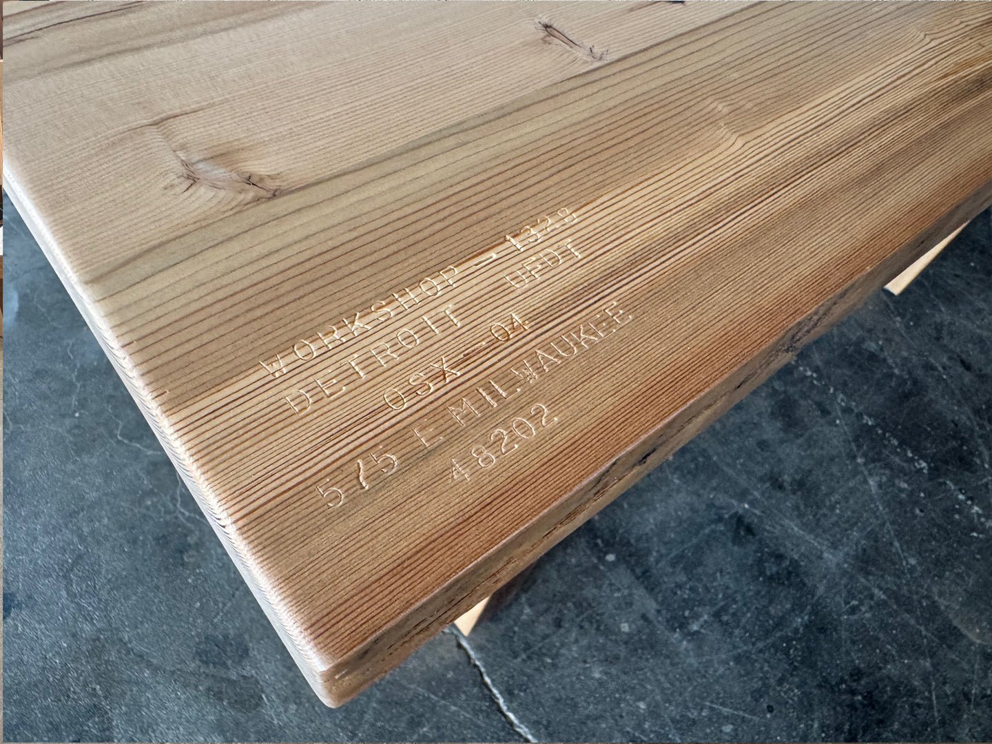 Urban Farmhouse Dining Table - Natural Finish