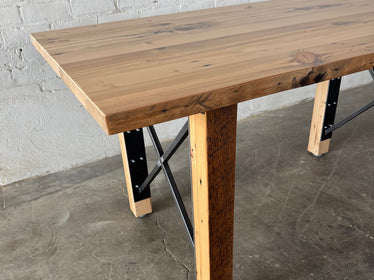 Urban Farmhouse Dining Table - Natural Finish