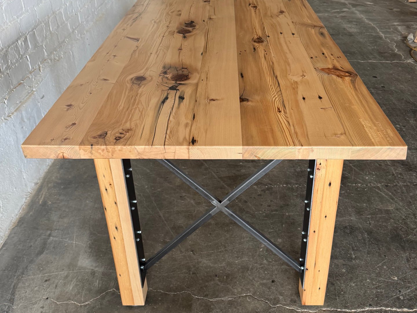 Urban Farmhouse Dining Table - Natural Finish