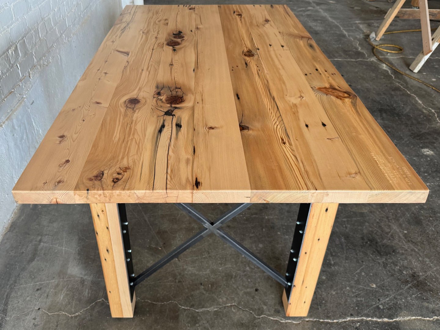 Urban Farmhouse Dining Table - Natural Finish