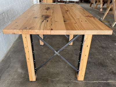 Urban Farmhouse Dining Table - Natural Finish