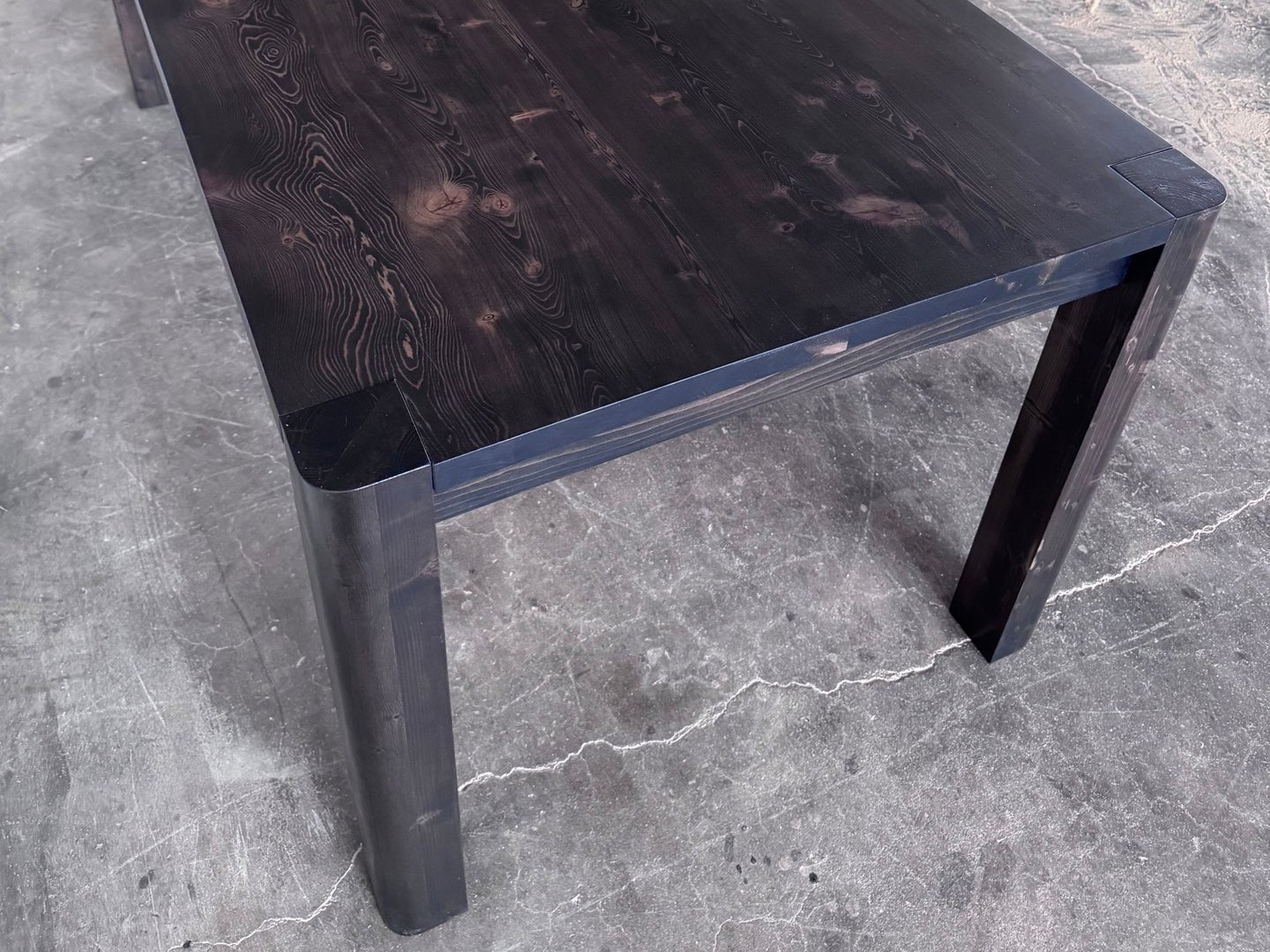The Wanderer Dining Table - Black Stain Finish