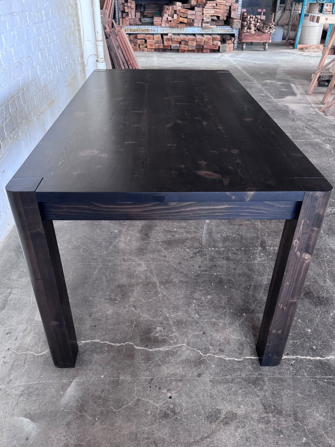 The Wanderer Dining Table - Black Stain Finish