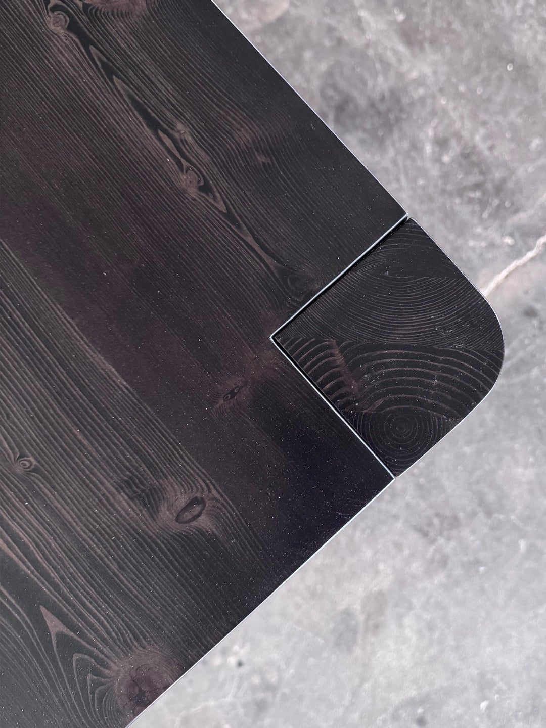 The Wanderer Dining Table - Black Stain Finish