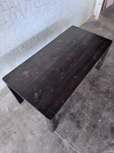 The Wanderer Dining Table - Black Stain Finish