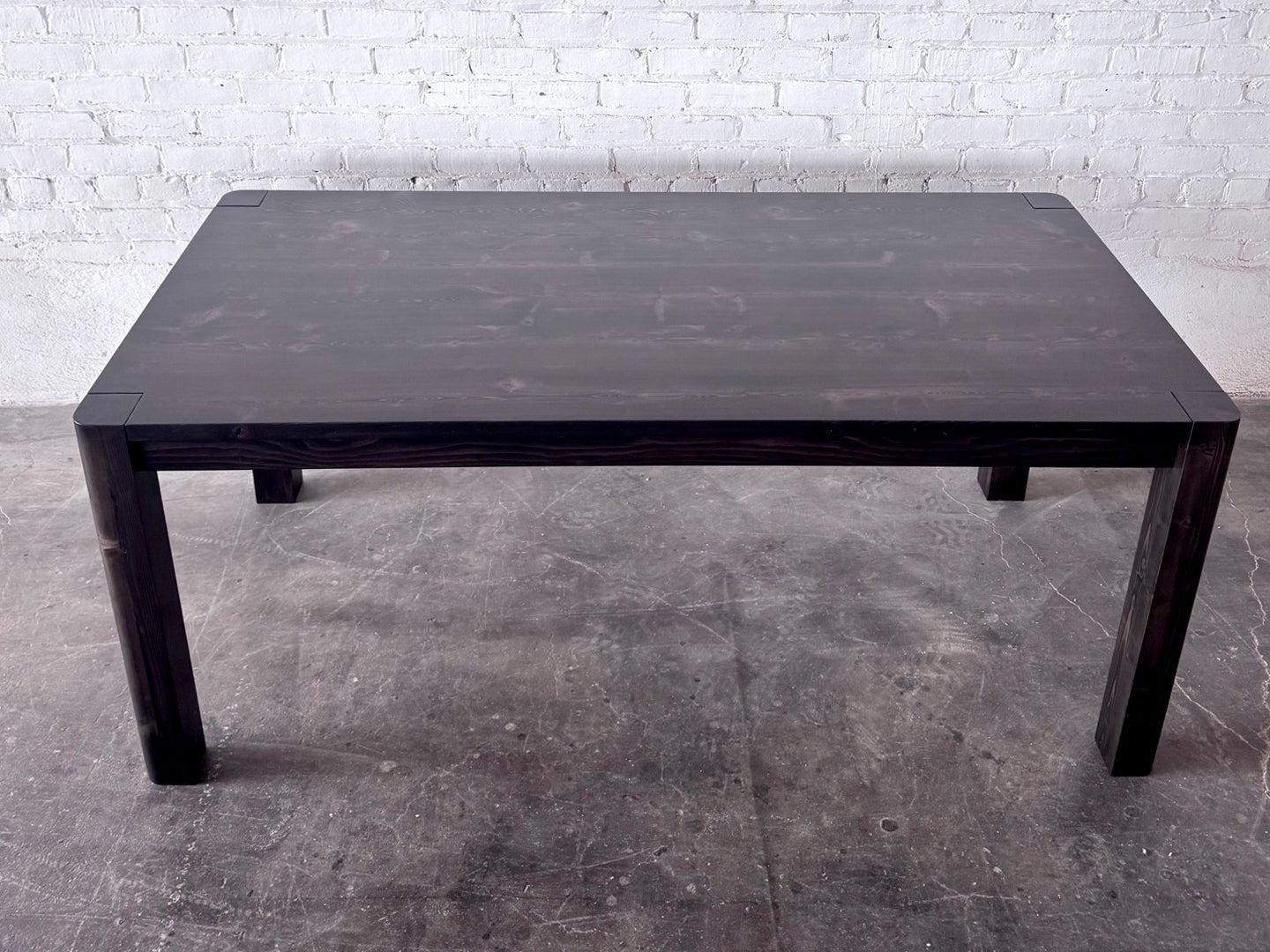 The Wanderer Dining Table - Black Stain Finish