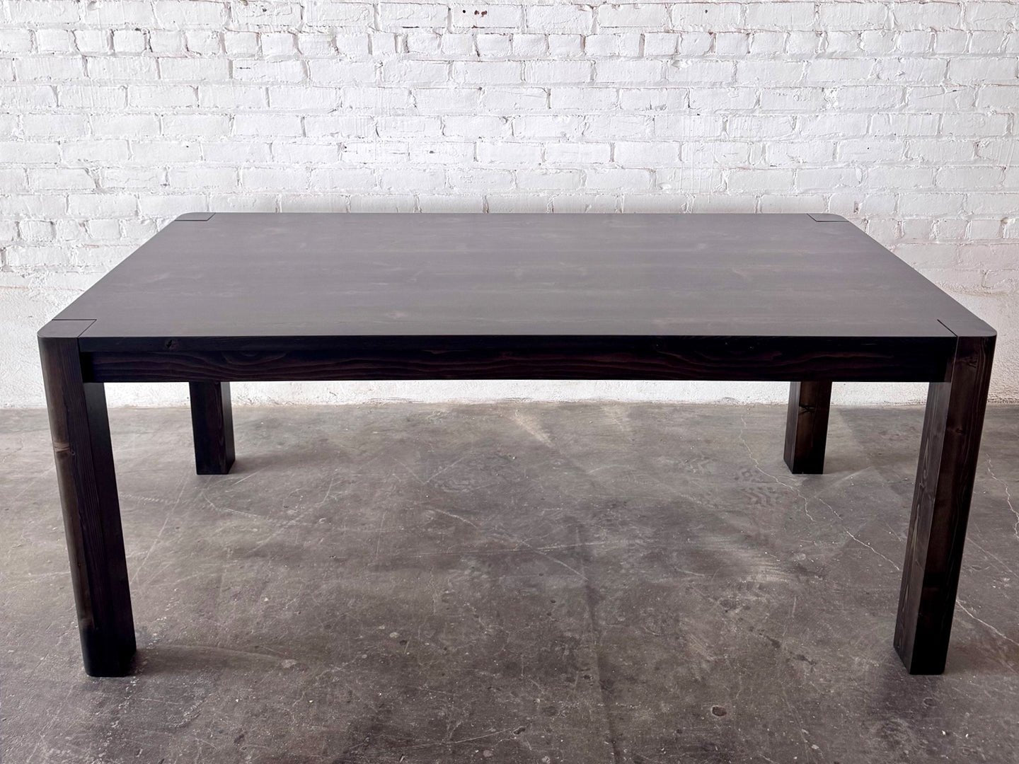 The Wanderer Dining Table - Black Stain Finish