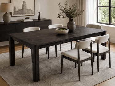 The Wanderer Dining Table - Black Stain Finish