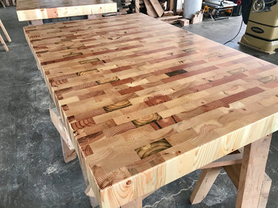 End Grain Butcher Block Reclaimed Wood Countertop